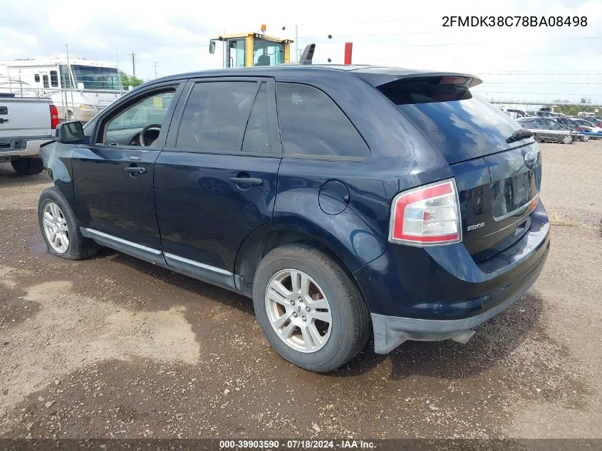 2FMDK38C78BA08498 2008 Ford Edge Sel