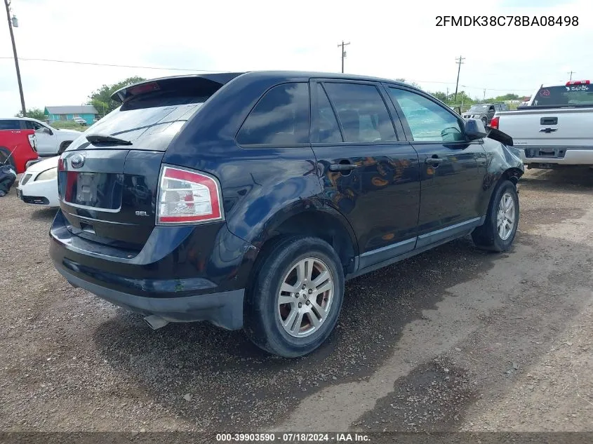 2FMDK38C78BA08498 2008 Ford Edge Sel