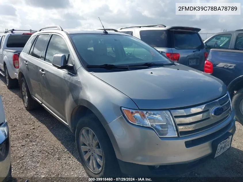 2008 Ford Edge Limited VIN: 2FMDK39C78BA78789 Lot: 39918460