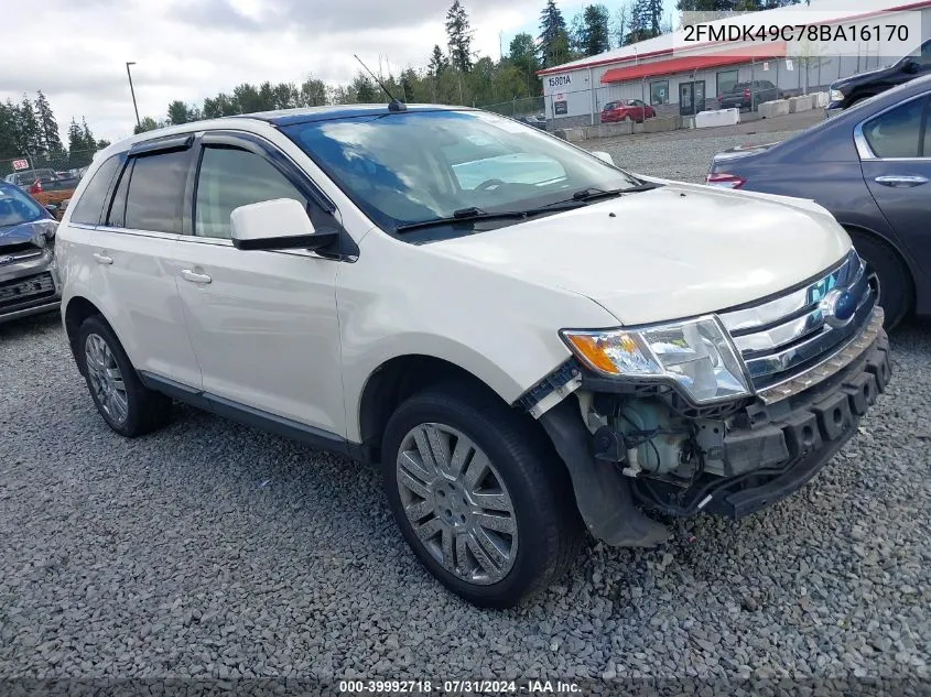 2FMDK49C78BA16170 2008 Ford Edge Limited