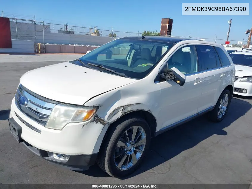 2008 Ford Edge Limited VIN: 2FMDK39C98BA67390 Lot: 40081295