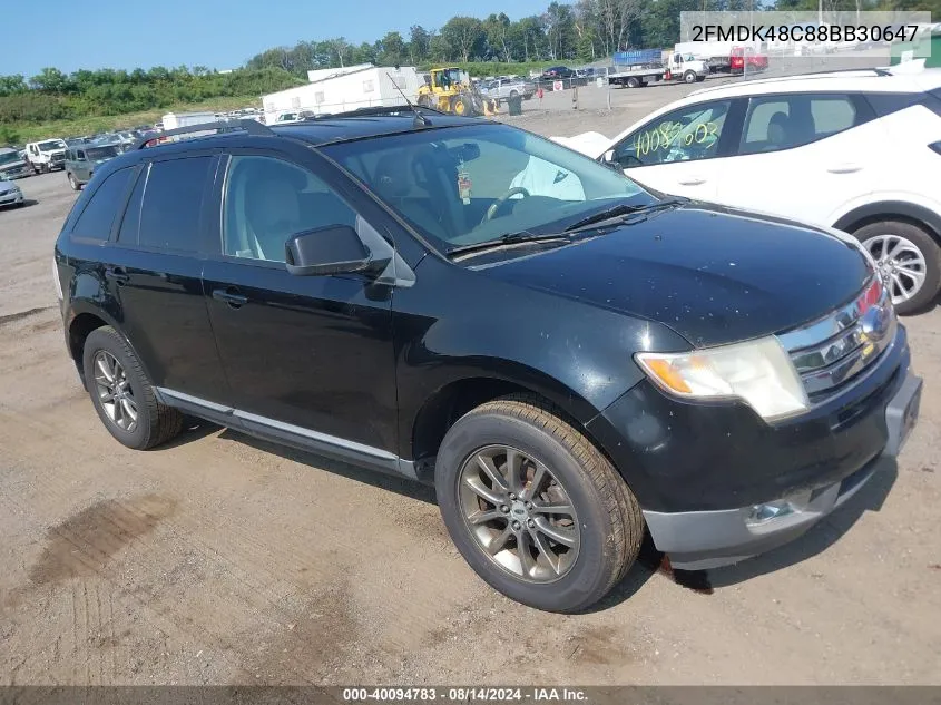 2008 Ford Edge Sel VIN: 2FMDK48C88BB30647 Lot: 40094783