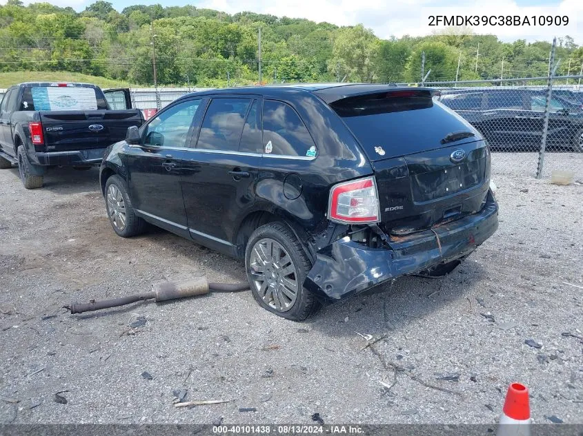 2008 Ford Edge Limited VIN: 2FMDK39C38BA10909 Lot: 40101438