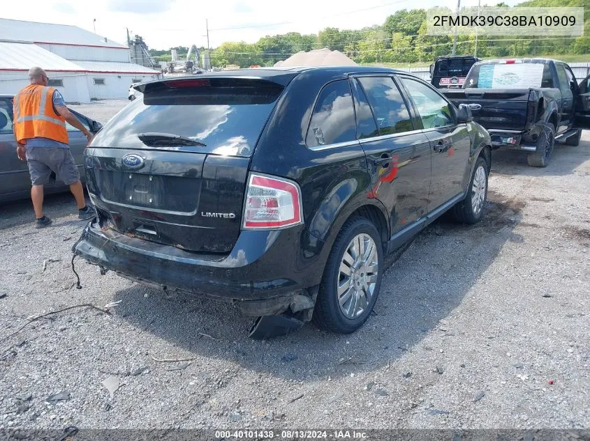 2008 Ford Edge Limited VIN: 2FMDK39C38BA10909 Lot: 40101438