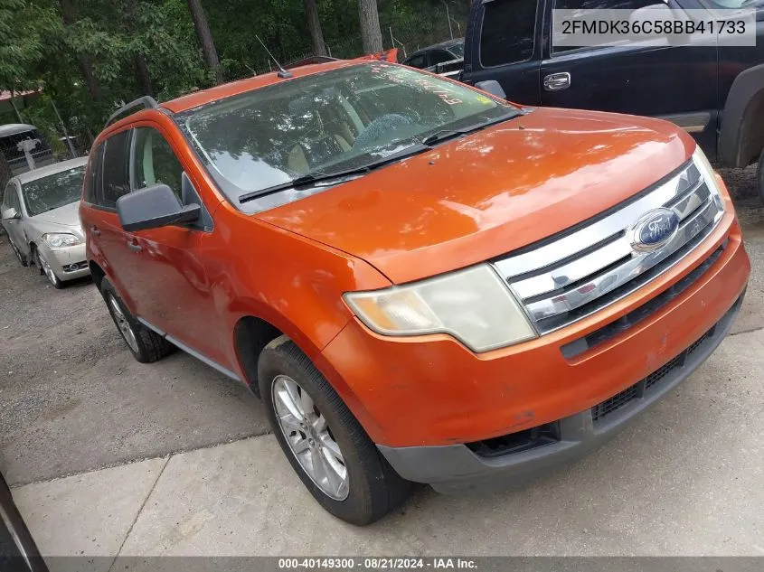 2FMDK36C58BB41733 2008 Ford Edge Se