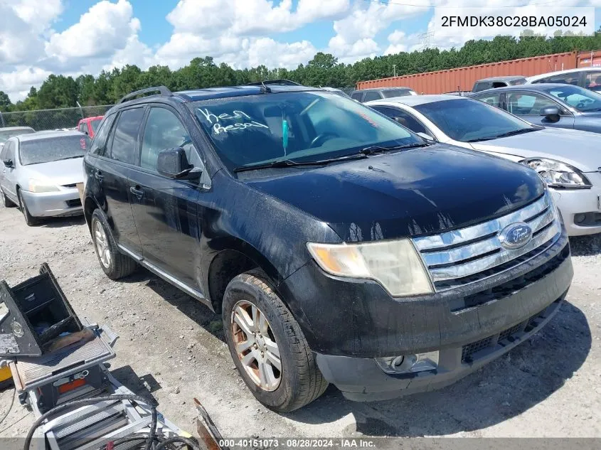 2008 Ford Edge Sel VIN: 2FMDK38C28BA05024 Lot: 40151073