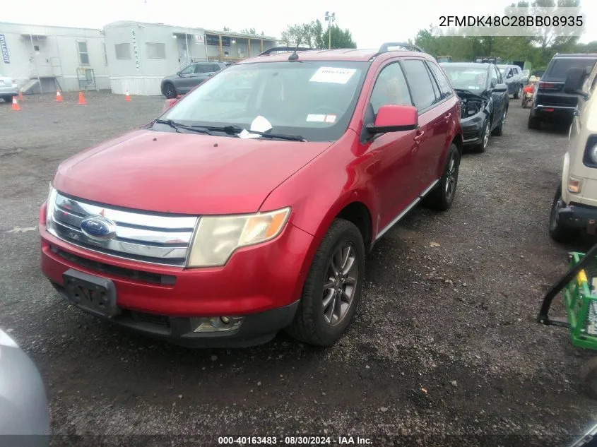 2FMDK48C28BB08935 2008 Ford Edge Sel