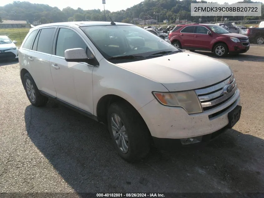 2FMDK39C08BB20722 2008 Ford Edge Limited