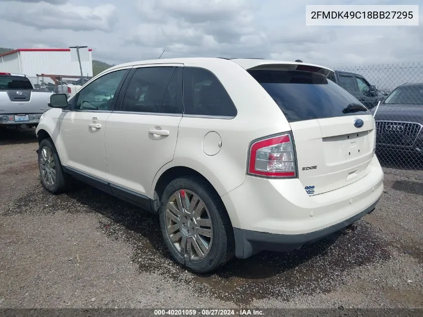 2008 Ford Edge Limited VIN: 2FMDK49C18BB27295 Lot: 40201059