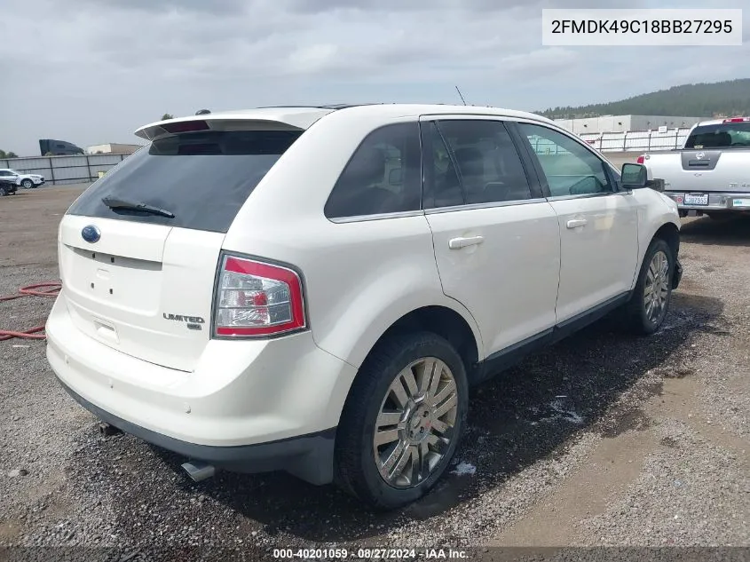 2008 Ford Edge Limited VIN: 2FMDK49C18BB27295 Lot: 40201059