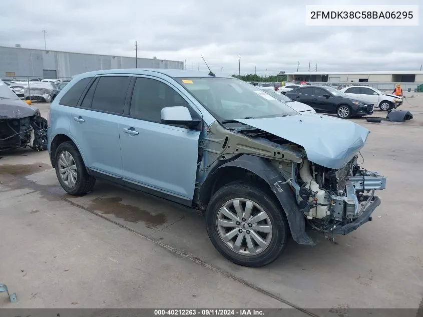 2008 Ford Edge Sel VIN: 2FMDK38C58BA06295 Lot: 40212263