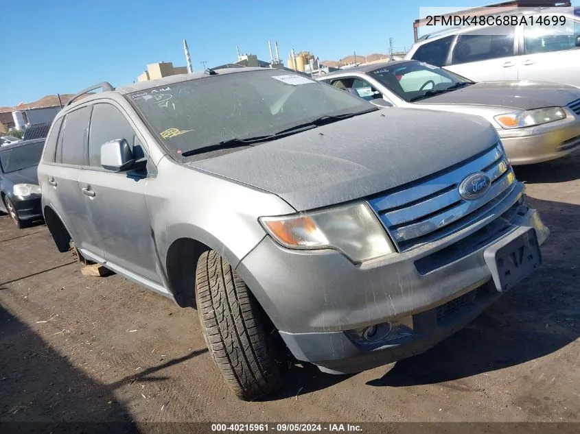 2008 Ford Edge Sel VIN: 2FMDK48C68BA14699 Lot: 40215961