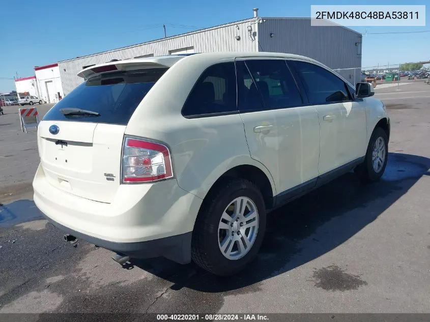 2008 Ford Edge Sel VIN: 2FMDK48C48BA53811 Lot: 40220201