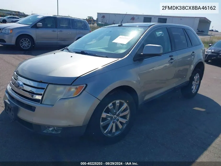 2008 Ford Edge Sel VIN: 2FMDK38CX8BA46162 Lot: 40225203