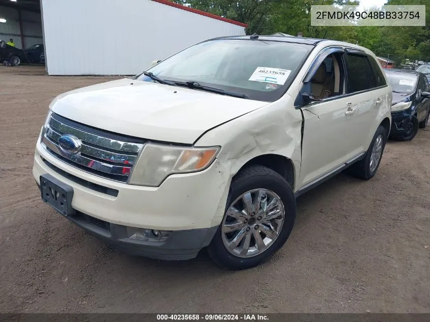 2008 Ford Edge Limited VIN: 2FMDK49C48BB33754 Lot: 40235658