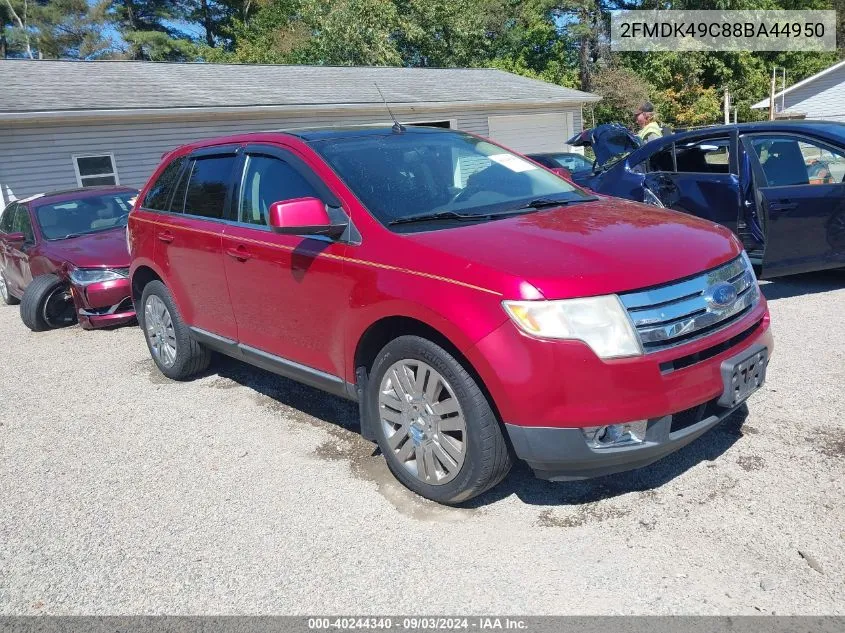 2FMDK49C88BA44950 2008 Ford Edge Limited