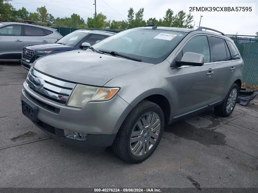 2008 Ford Edge Limited VIN: 2FMDK39CX8BA57595 Lot: 40276224