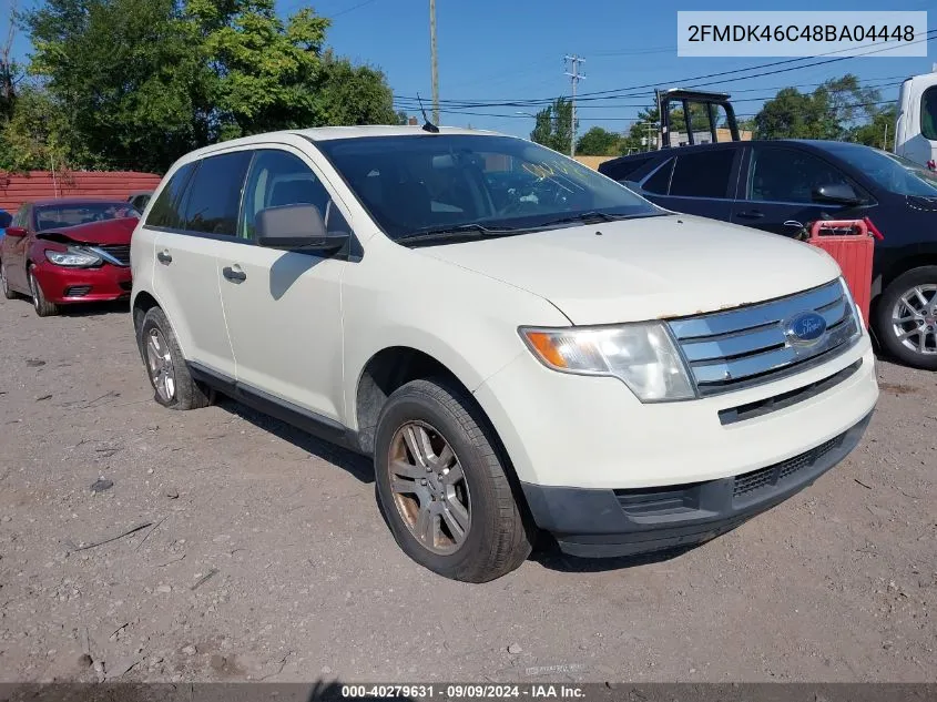 2008 Ford Edge Se VIN: 2FMDK46C48BA04448 Lot: 40279631