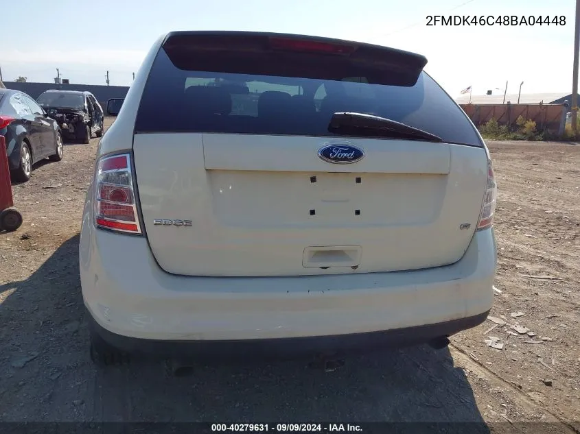 2008 Ford Edge Se VIN: 2FMDK46C48BA04448 Lot: 40279631