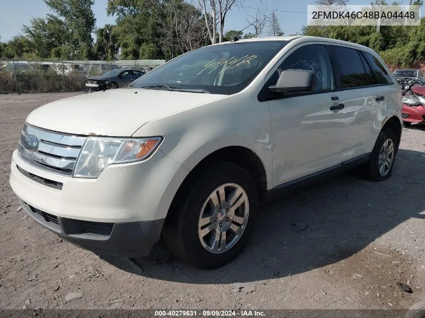 2008 Ford Edge Se VIN: 2FMDK46C48BA04448 Lot: 40279631