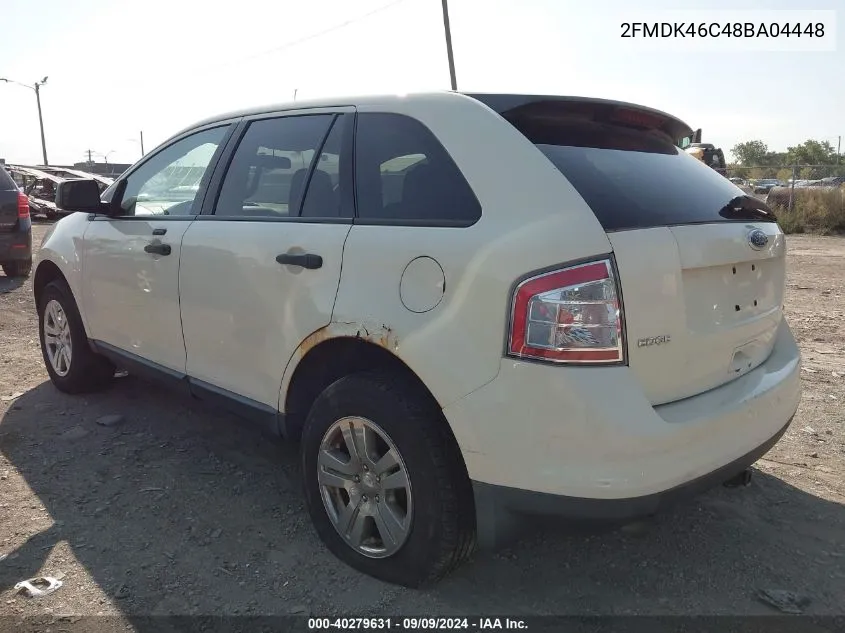 2008 Ford Edge Se VIN: 2FMDK46C48BA04448 Lot: 40279631