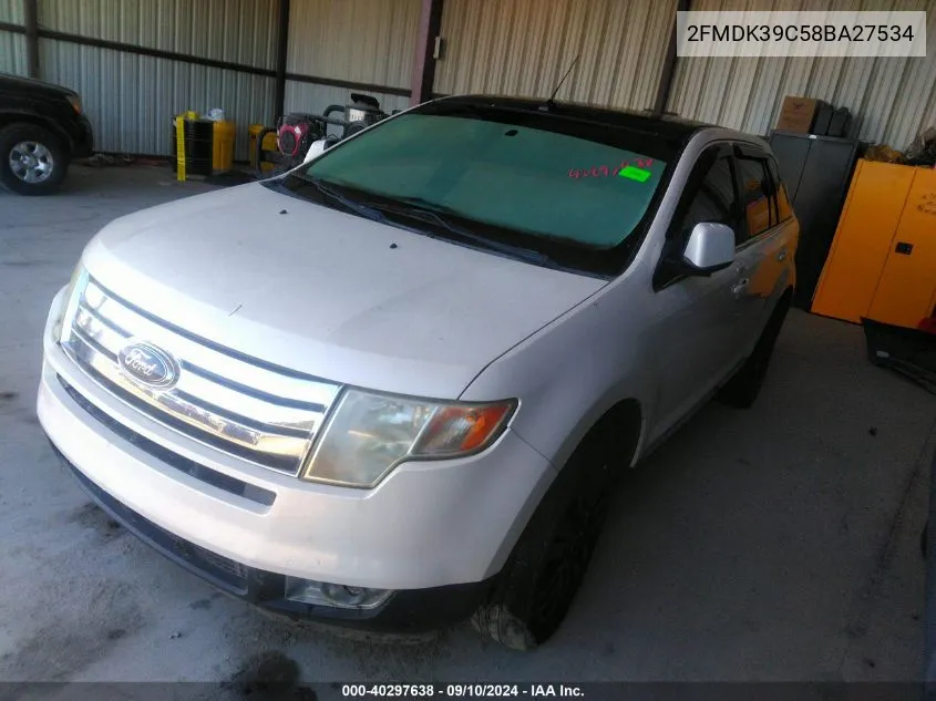 2008 Ford Edge Limited VIN: 2FMDK39C58BA27534 Lot: 40297638