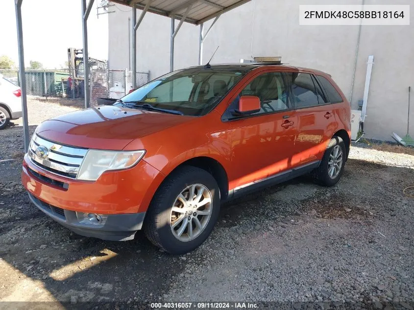 2008 Ford Edge Sel VIN: 2FMDK48C58BB18164 Lot: 40316057