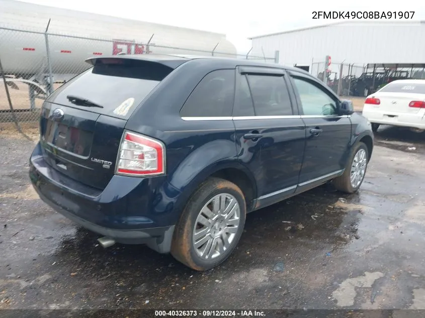 2008 Ford Edge Limited VIN: 2FMDK49C08BA91907 Lot: 40326373