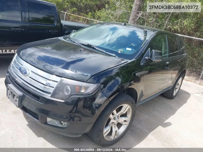 2008 Ford Edge Sel VIN: 2FMDK38C68BA10372 Lot: 40330805