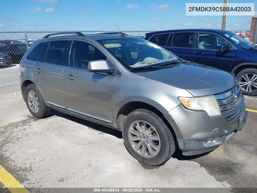 2008 Ford Edge Limited VIN: 2FMDK39C58BA42003 Lot: 40349834