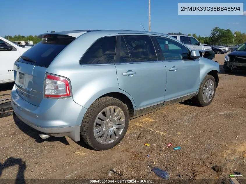 2008 Ford Edge Limited VIN: 2FMDK39C38BB48594 Lot: 40351344