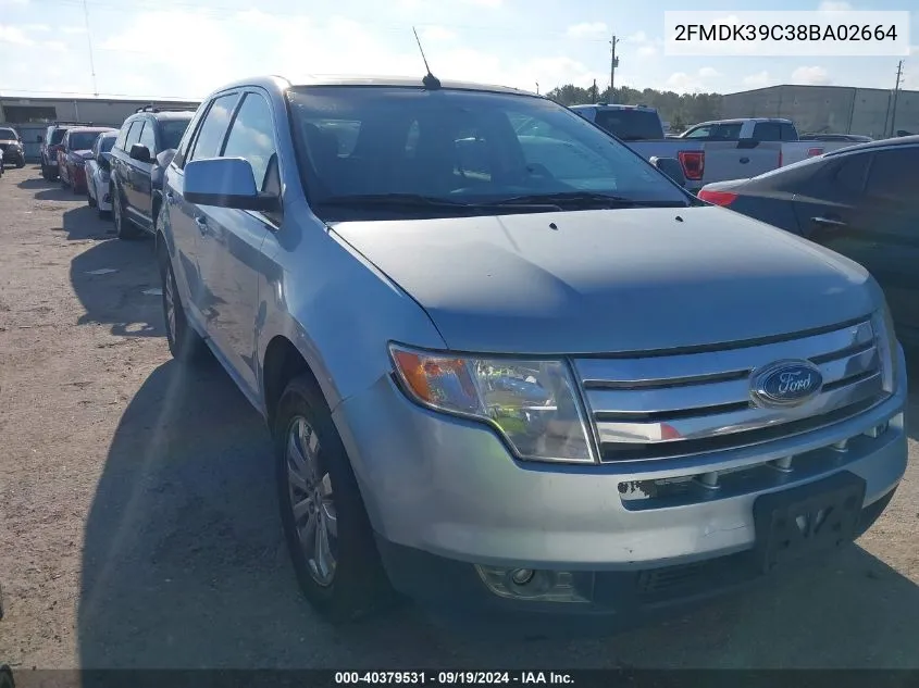 2008 Ford Edge Limited VIN: 2FMDK39C38BA02664 Lot: 40379531