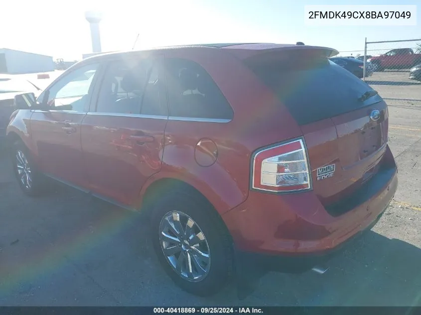 2008 Ford Edge Limited VIN: 2FMDK49CX8BA97049 Lot: 40418869