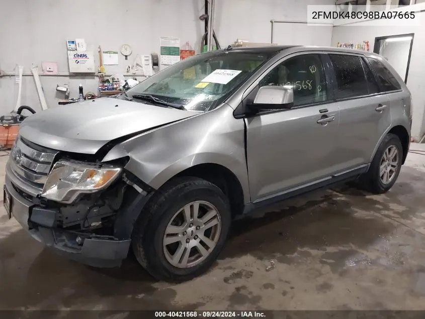 2008 Ford Edge Sel VIN: 2FMDK48C98BA07665 Lot: 40421568