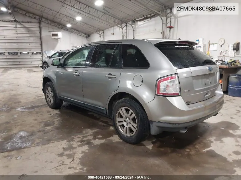 2008 Ford Edge Sel VIN: 2FMDK48C98BA07665 Lot: 40421568