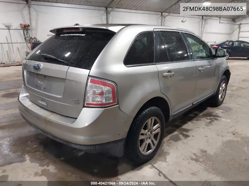 2008 Ford Edge Sel VIN: 2FMDK48C98BA07665 Lot: 40421568