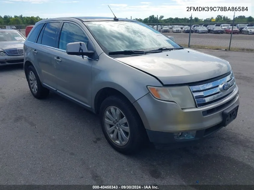 2008 Ford Edge Limited VIN: 2FMDK39C78BA86584 Lot: 40458343