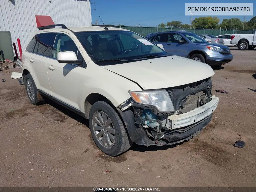 2008 Ford Edge Limited VIN: 2FMDK49C08BA96783 Lot: 40496704