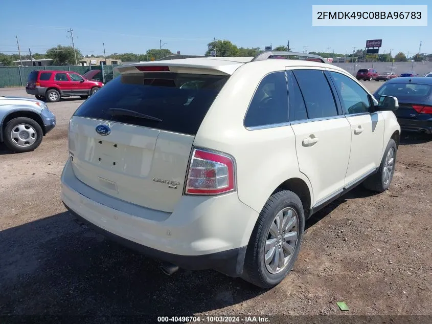 2008 Ford Edge Limited VIN: 2FMDK49C08BA96783 Lot: 40496704