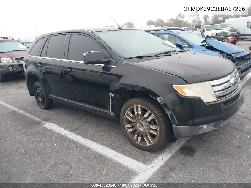 2008 Ford Edge Limited VIN: 2FMDK39C38BA37236 Lot: 40523540