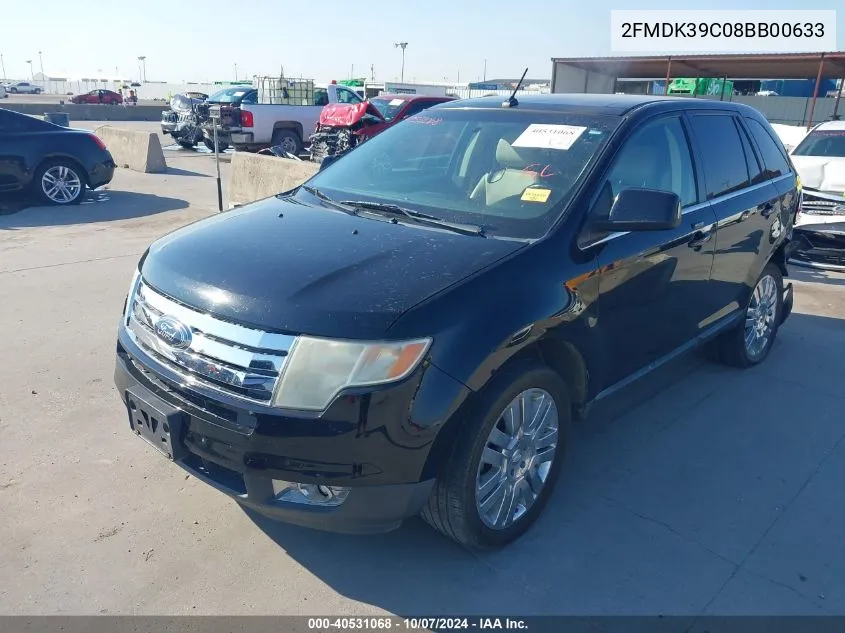 2008 Ford Edge Limited VIN: 2FMDK39C08BB00633 Lot: 40531068