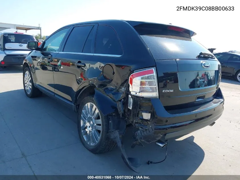 2008 Ford Edge Limited VIN: 2FMDK39C08BB00633 Lot: 40531068