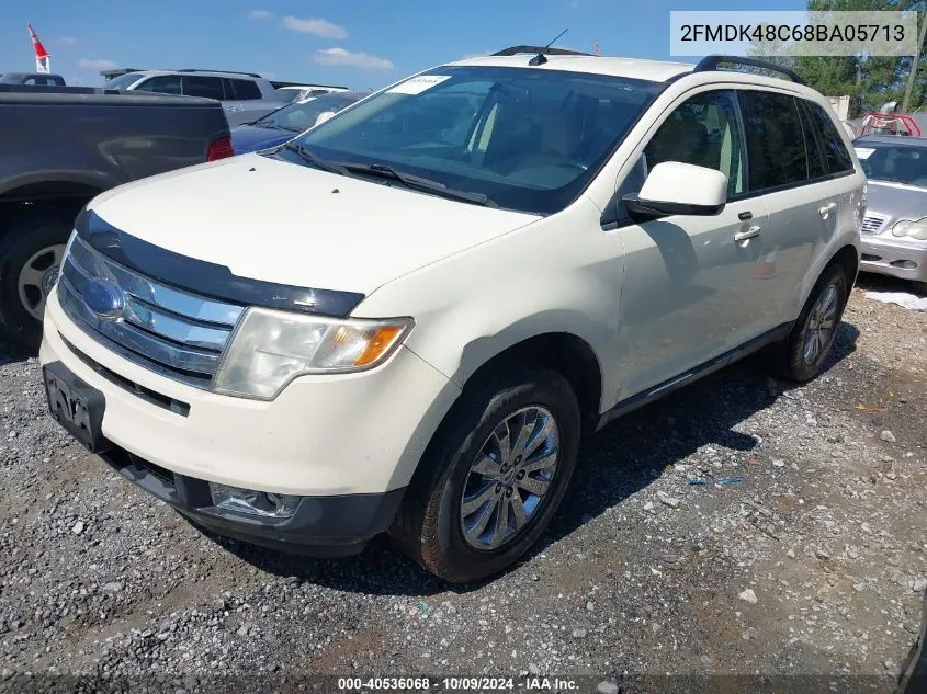 2008 Ford Edge Sel VIN: 2FMDK48C68BA05713 Lot: 40536068