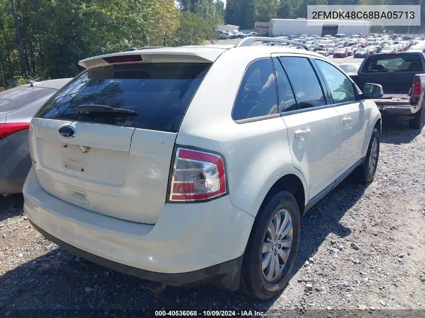 2008 Ford Edge Sel VIN: 2FMDK48C68BA05713 Lot: 40536068