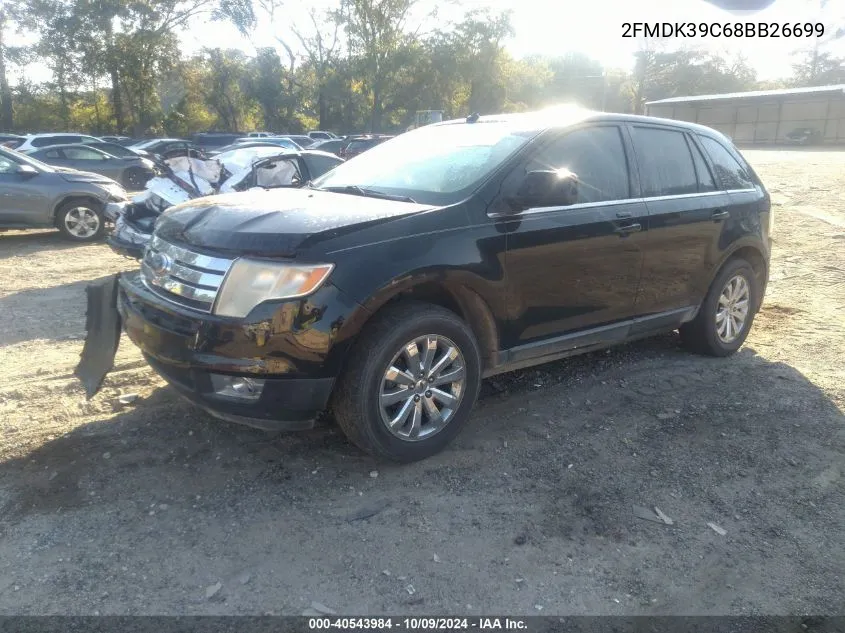 2008 Ford Edge Limited VIN: 2FMDK39C68BB26699 Lot: 40543984