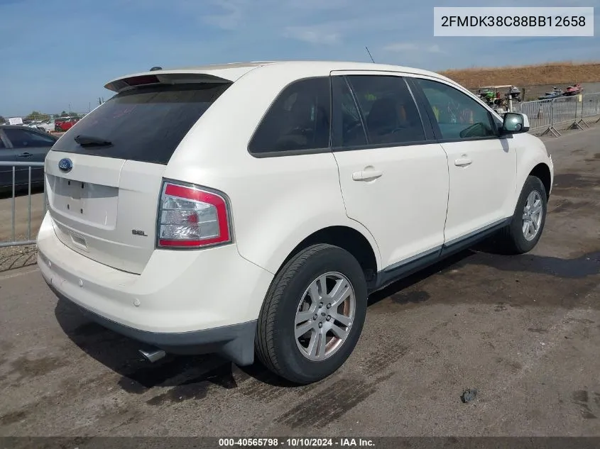 2FMDK38C88BB12658 2008 Ford Edge Sel