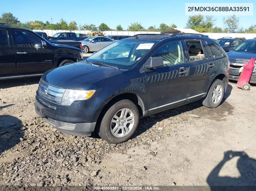 2FMDK36C88BA33591 2008 Ford Edge Se