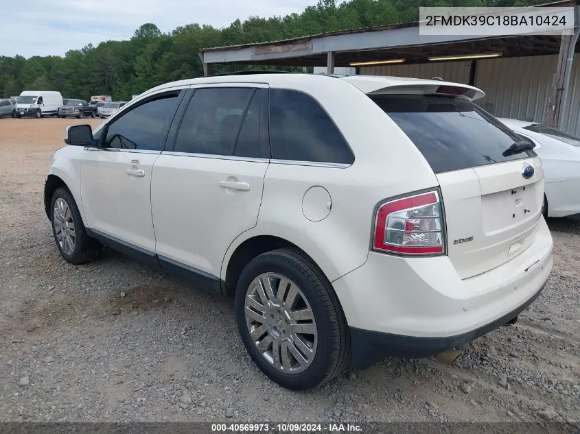 2FMDK39C18BA10424 2008 Ford Edge Limited