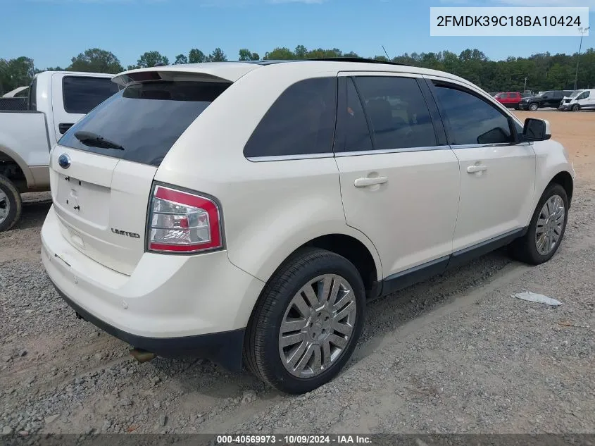 2FMDK39C18BA10424 2008 Ford Edge Limited