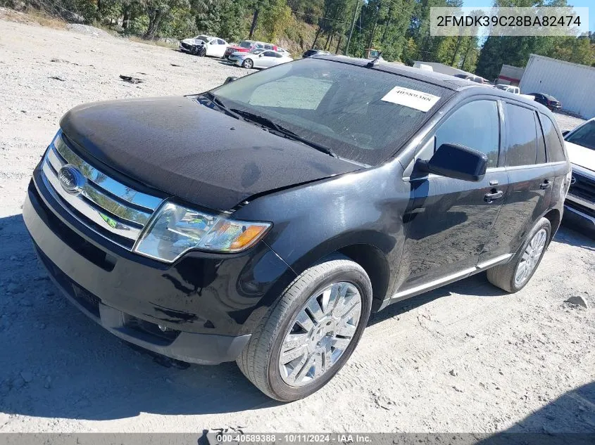 2008 Ford Edge Limited VIN: 2FMDK39C28BA82474 Lot: 40589388